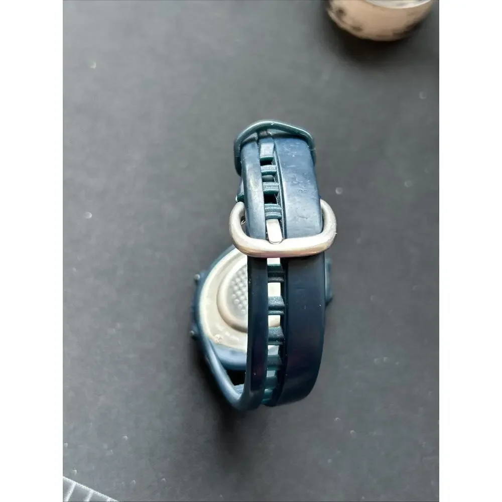 Nike Triax Silver And Navy Blue Digital Watch